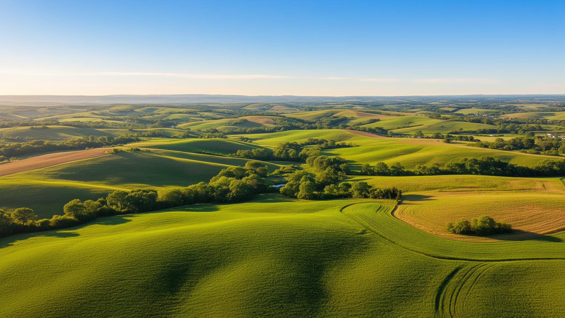 Expansive green landscape